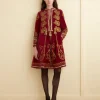 Dresses<BODE Rothermel Theater Dress Burgundy