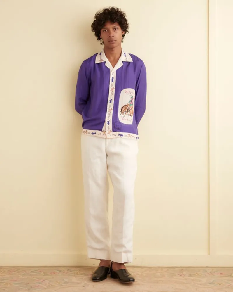 Shirts<BODE Round Up Long Sleeve Shirt Purple