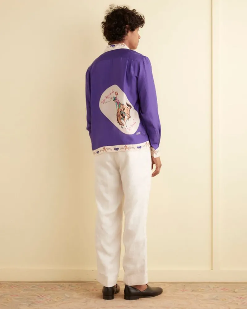 Shirts<BODE Round Up Long Sleeve Shirt Purple