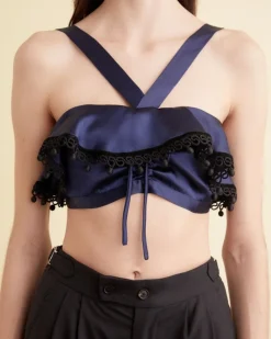 Underpinnings<BODE Ruffle Bra Navy