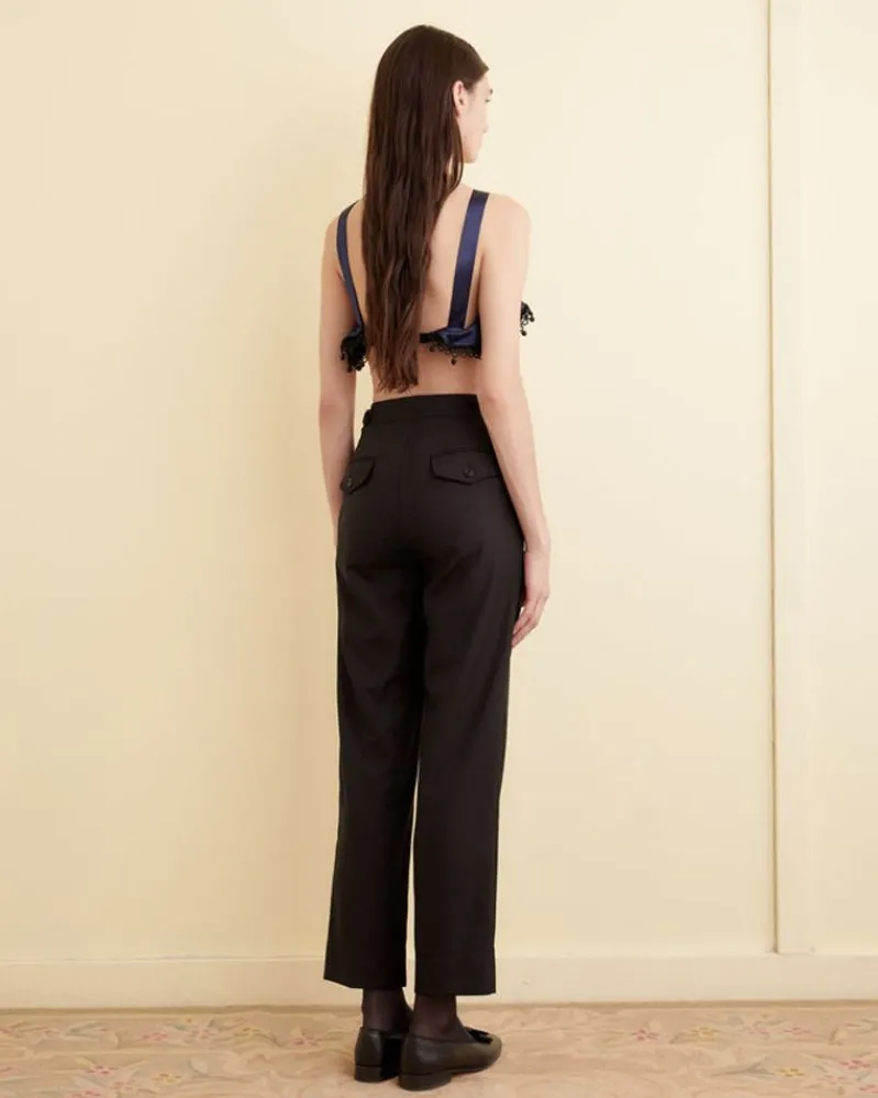 Tops<BODE Ruffle Bra Navy