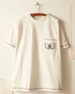 Cut & Sew<BODE Sailboat Pocket Tee - Cream