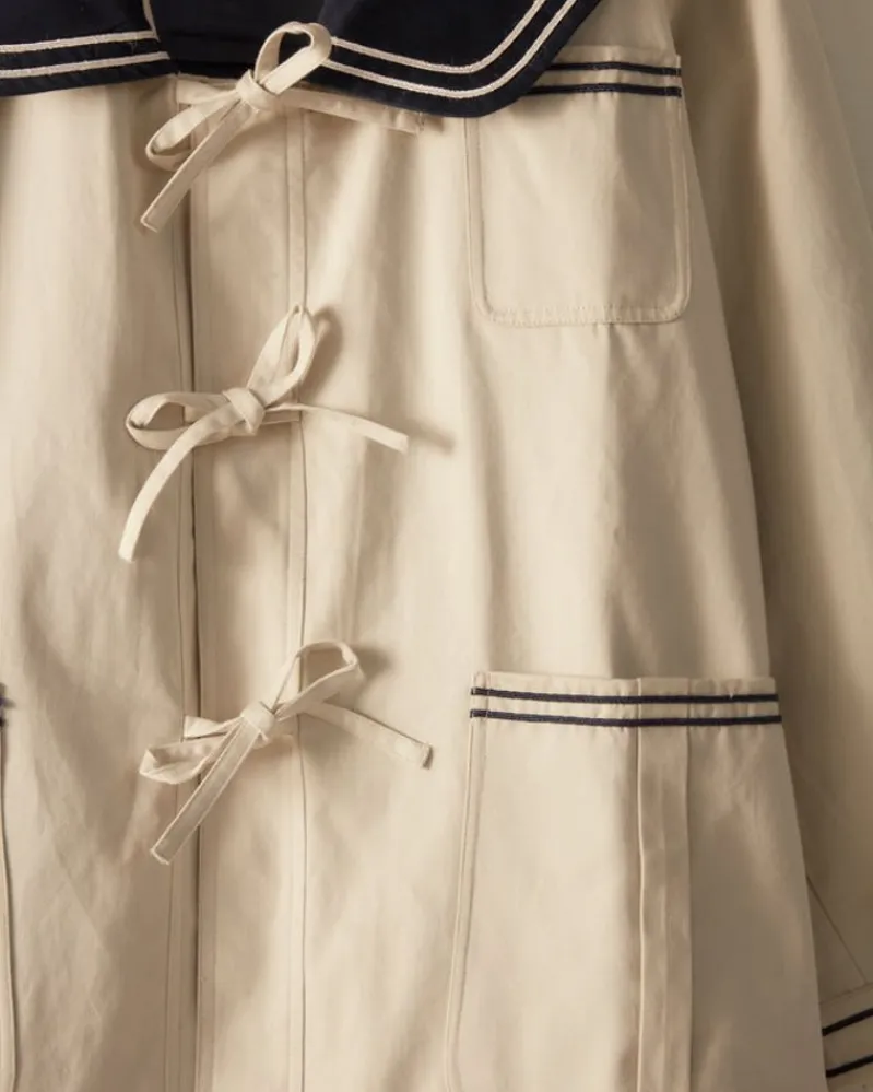 Outerwear<BODE Sailor Coat - Cream Navy