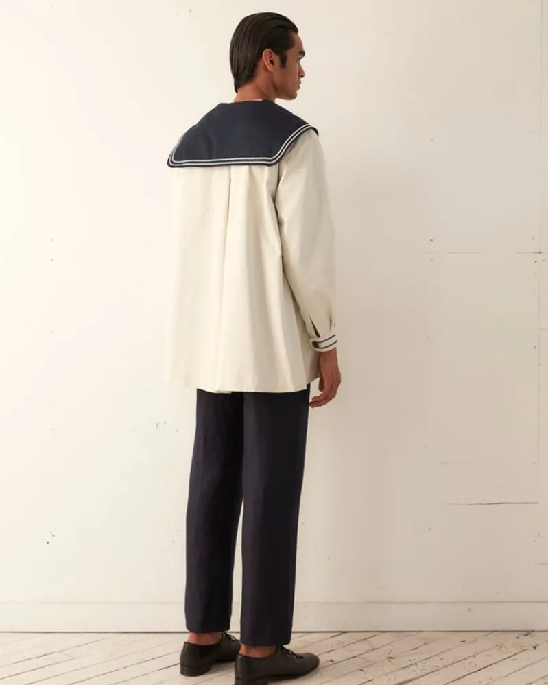 Outerwear<BODE Sailor Coat - Cream Navy