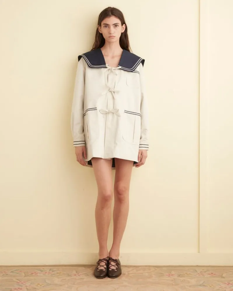 Outerwear<BODE Sailor Coat - Cream/Navy