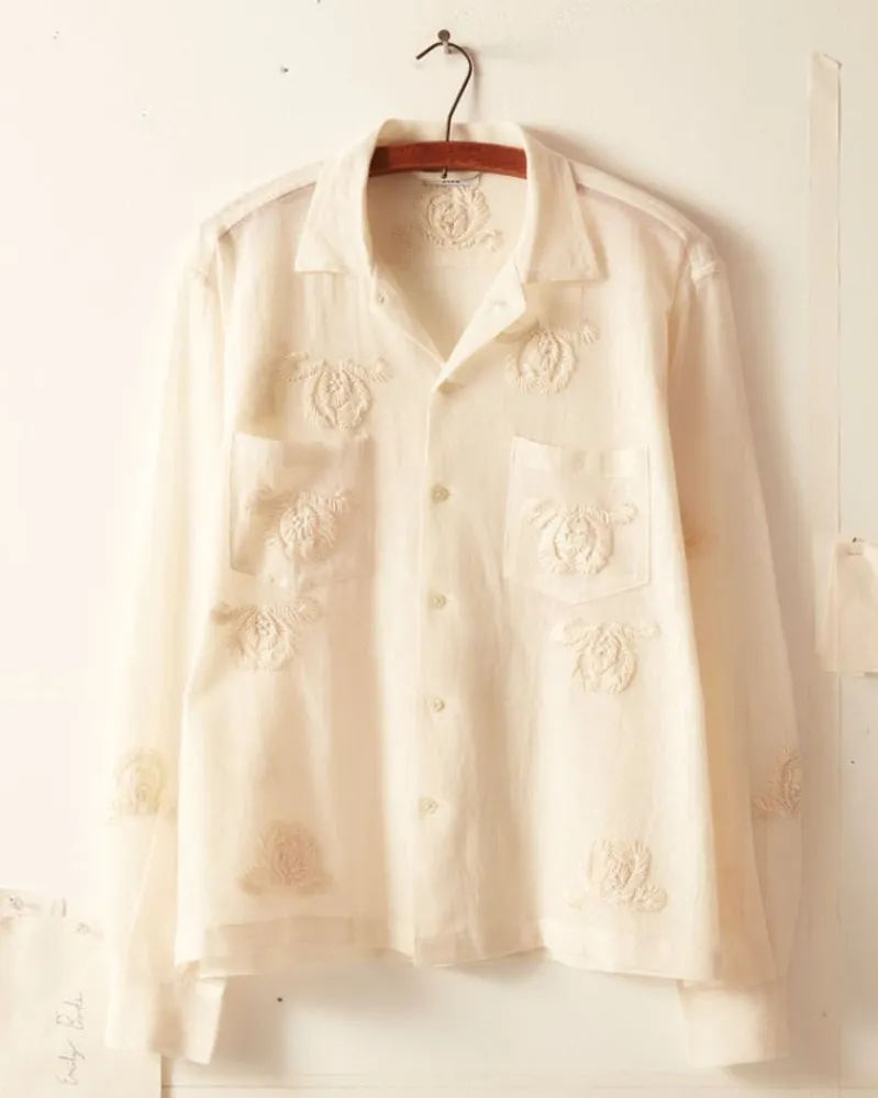 Shirts<BODE Savoy Ribbon Long Sleeve Shirt