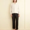 Shirts<BODE Scalloped Acorn Long Sleeve Shirt Cream