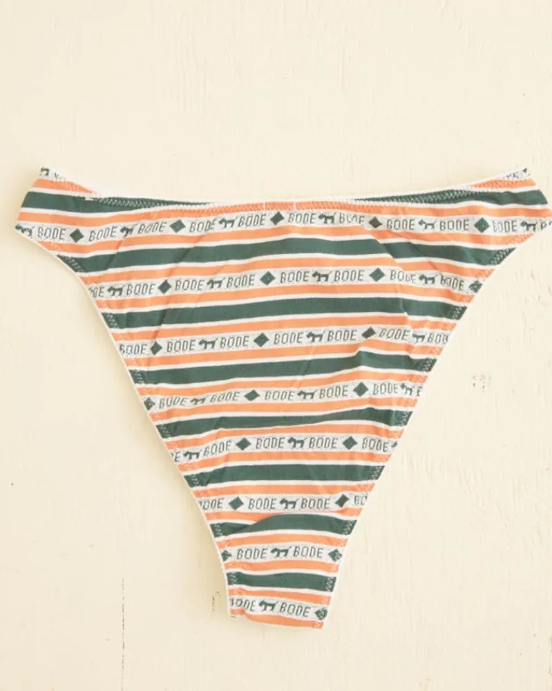 Underpinnings<BODE Scottie Jacquard Briefs Green/Orange