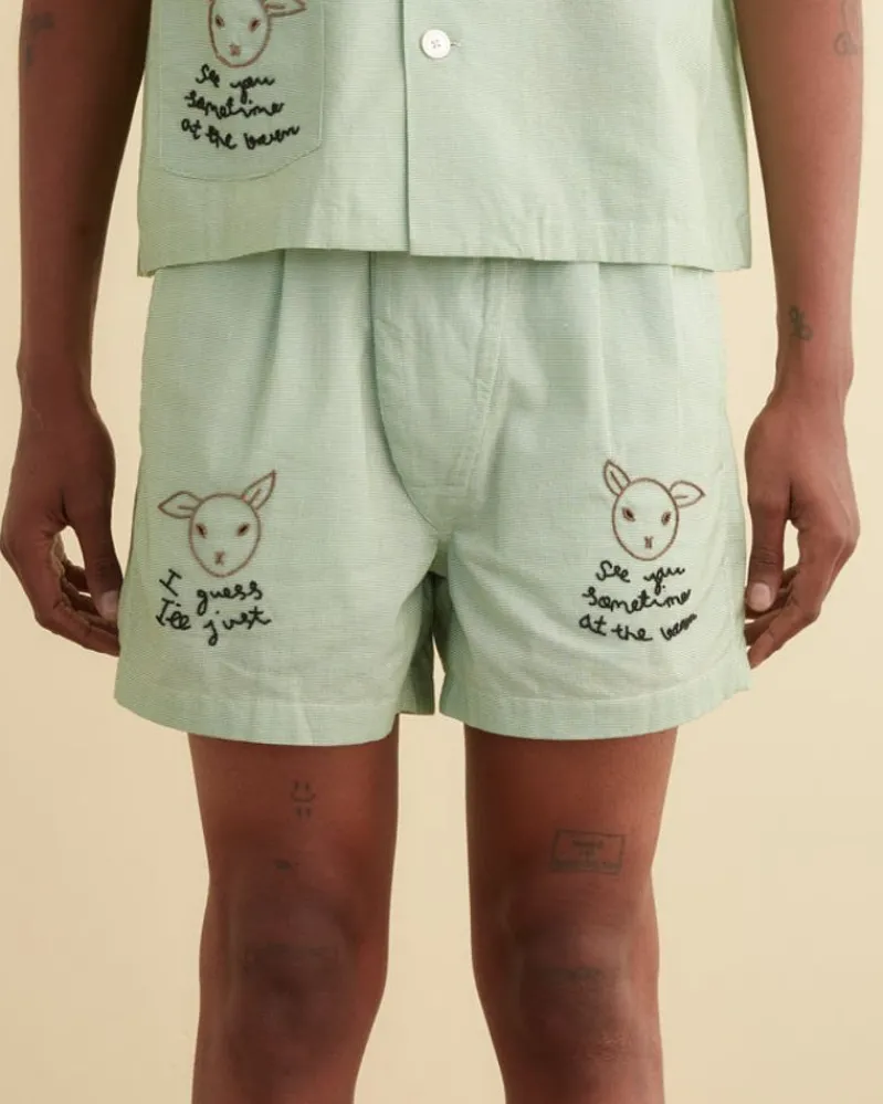 Shorts<BODE See You At The Barn Boxers White/Green