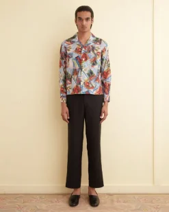 Shirts<BODE Seersucker Postcard Long Sleeve Shirt