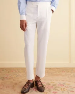 Suiting<BODE Seersucker Suiting Trousers White