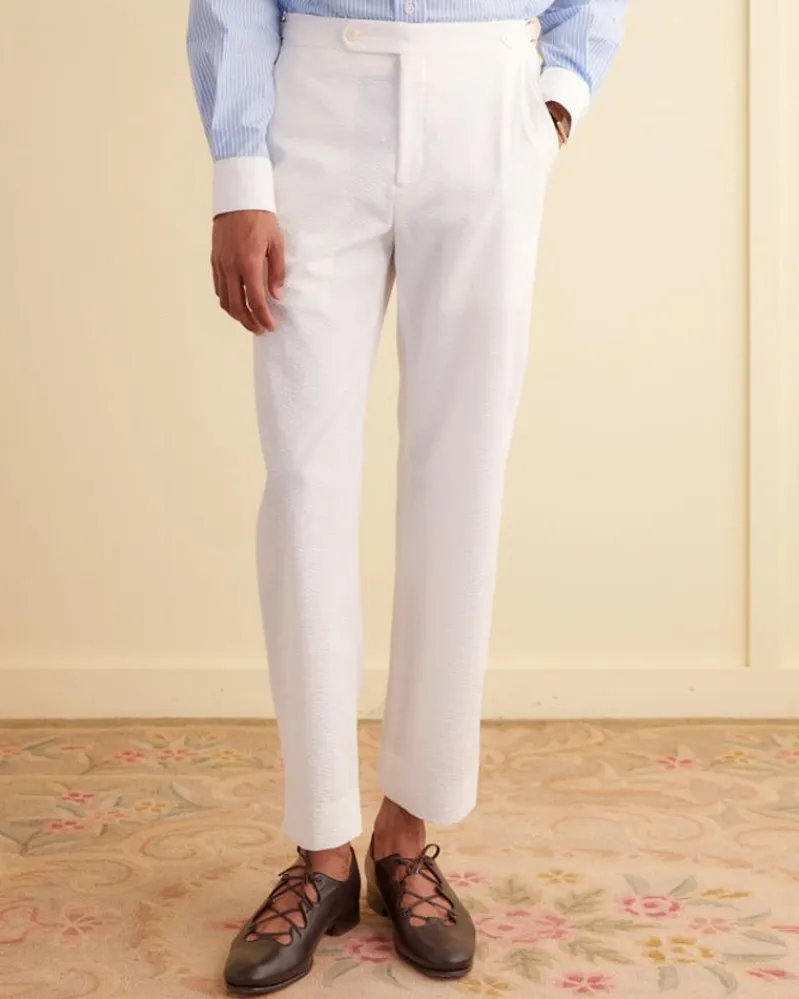 Suiting<BODE Seersucker Suiting Trousers White