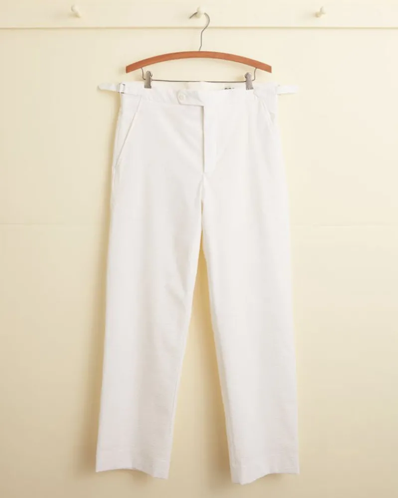 Trousers & Pants<BODE Seersucker Suiting Trousers White
