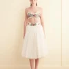 Skirts<BODE Sequin Sunset Lily Skirt Cream