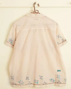 Shirts<BODE Sequined Floral Net Short Sleeve Shirt