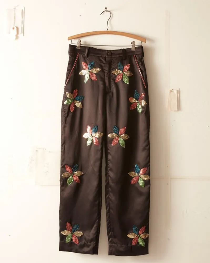 Trousers & Pants<BODE Sequined Pinwheel Trousers