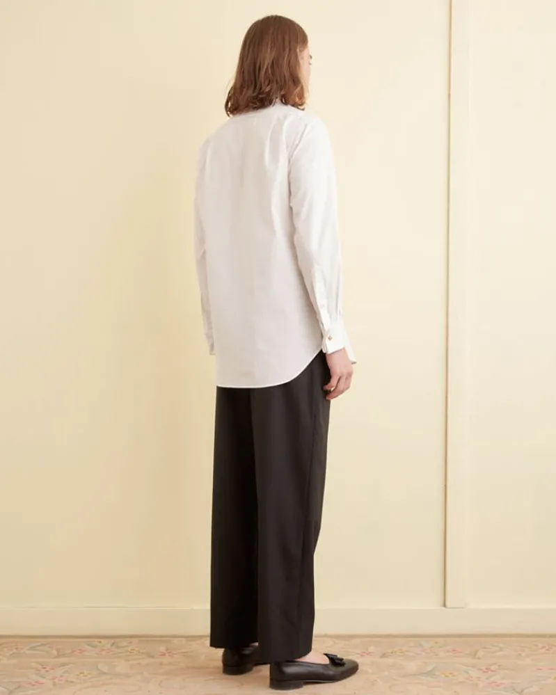 Shirts<BODE Sequined Silhouette Tuxedo Shirt White