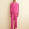 Trousers & Pants<BODE Shadow Jasmine Pajama Pants Fuchsia