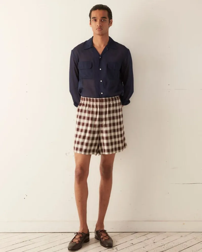 Shorts<BODE Shadow Plaid Rugby Shorts