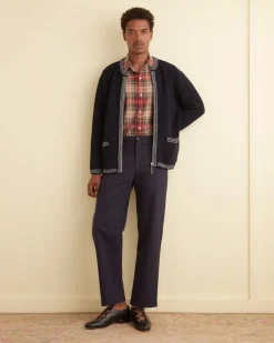 Knitwear<BODE Shaker Stitch Cardigan Navy