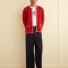 Knitwear<BODE Shaker Stitch Cardigan Red