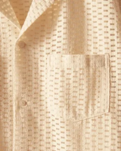 Shirts<BODE Sheer Brick Lace Short Sleeve Shirt