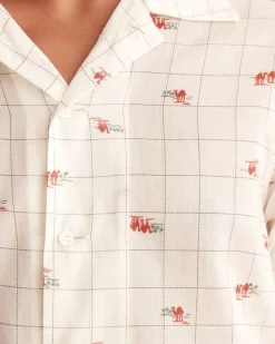 Shirts<BODE Sheer Camel Long Sleeve Shirt White
