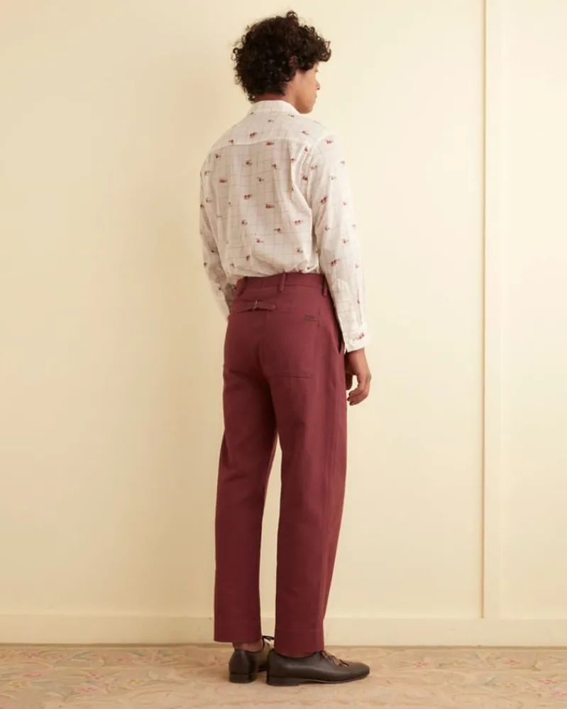 Shirts<BODE Sheer Camel Long Sleeve Shirt White