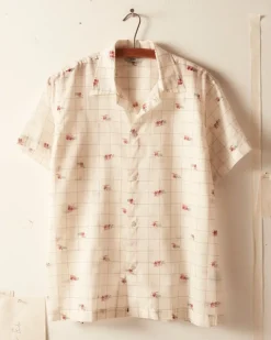 Shirts<BODE Sheer Camel Short Sleeve Shirt White