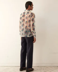 Shirts<BODE Sheer Daisy Long Sleeve Shirt