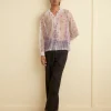 Shirts<BODE Sheer Lavandula Long Sleeve Shirt White