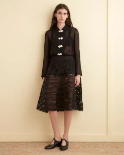 Skirts<BODE Sheer Trellis Skirt Black
