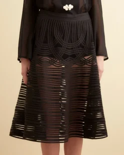 Skirts<BODE Sheer Trellis Skirt Black