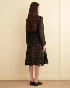 Skirts<BODE Sheer Trellis Skirt Black