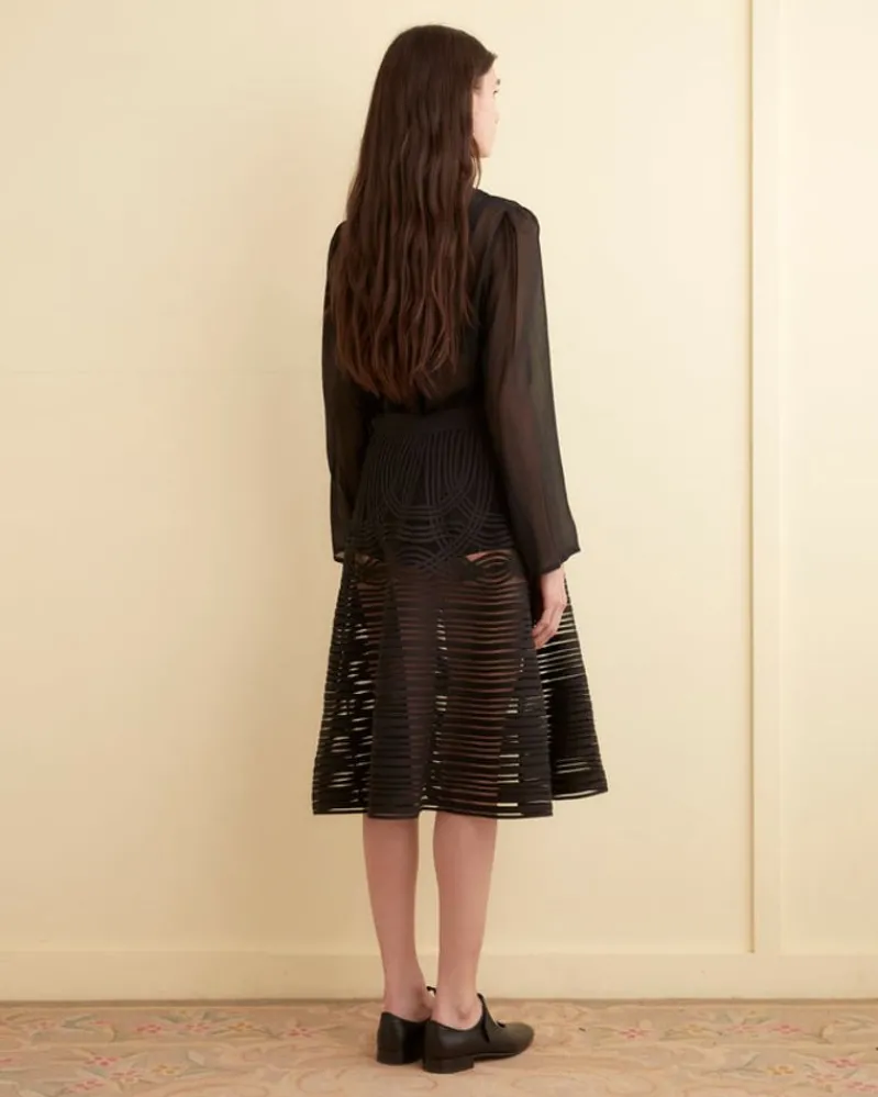 Skirts<BODE Sheer Trellis Skirt Black