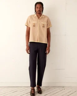 Shirts<BODE Ship Applique Short Sleeve Shirt