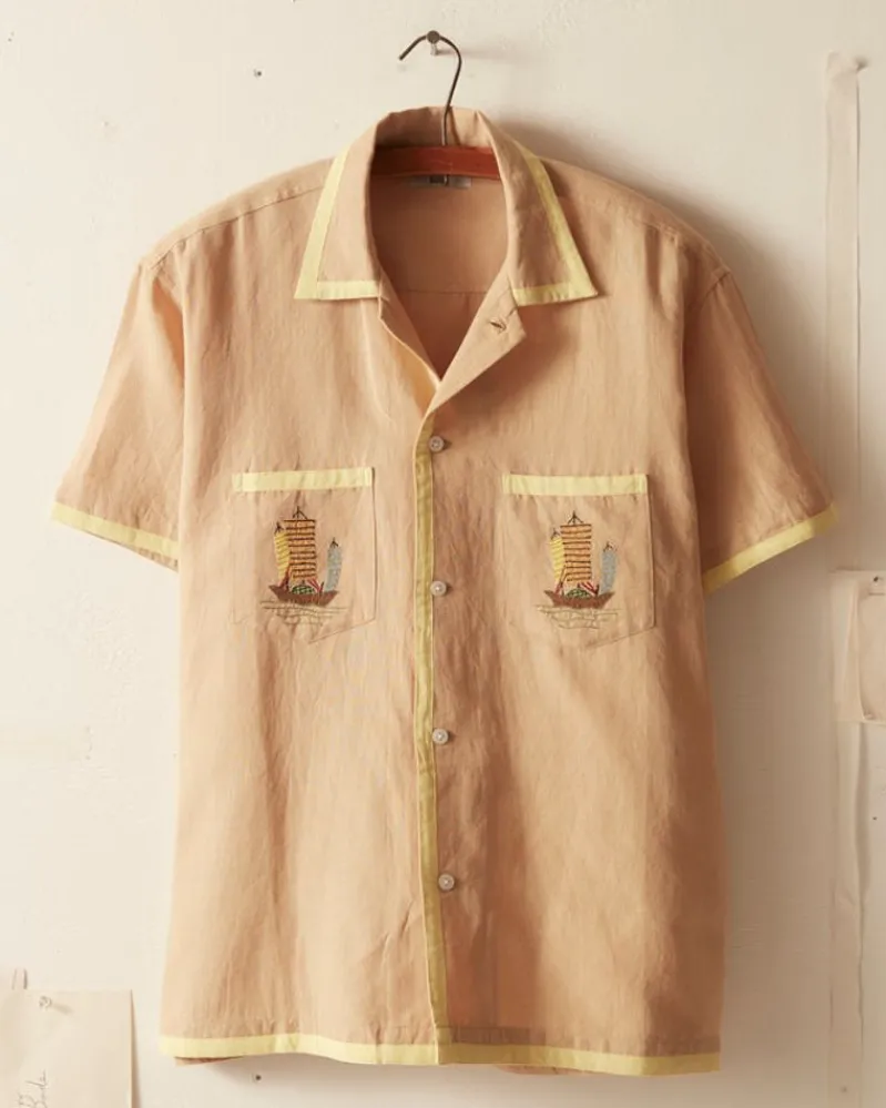 Shirts<BODE Ship Applique Short Sleeve Shirt