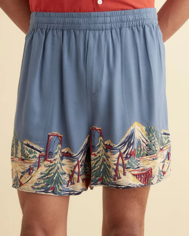 Shorts<BODE Ski Lift Shorts Blue