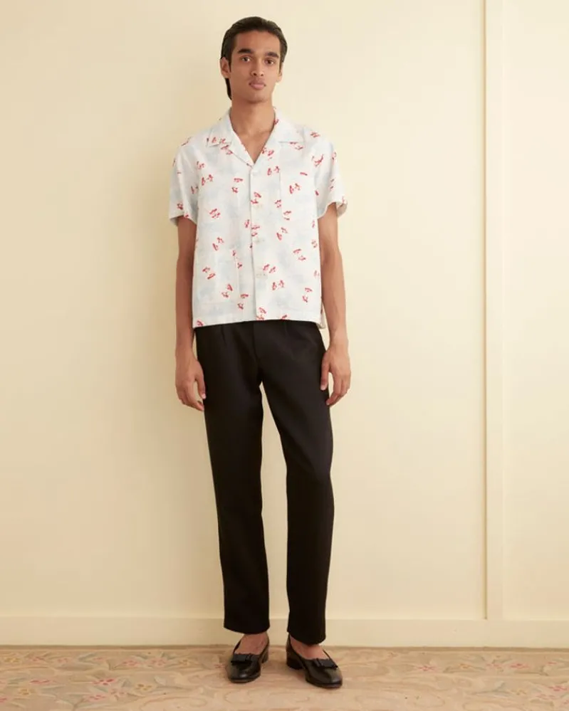 Shirts<BODE Skiing Penguins Short Sleeve Shirt Multi