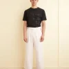 Trousers & Pants<BODE Skunk Tail Patch Trousers Red/White