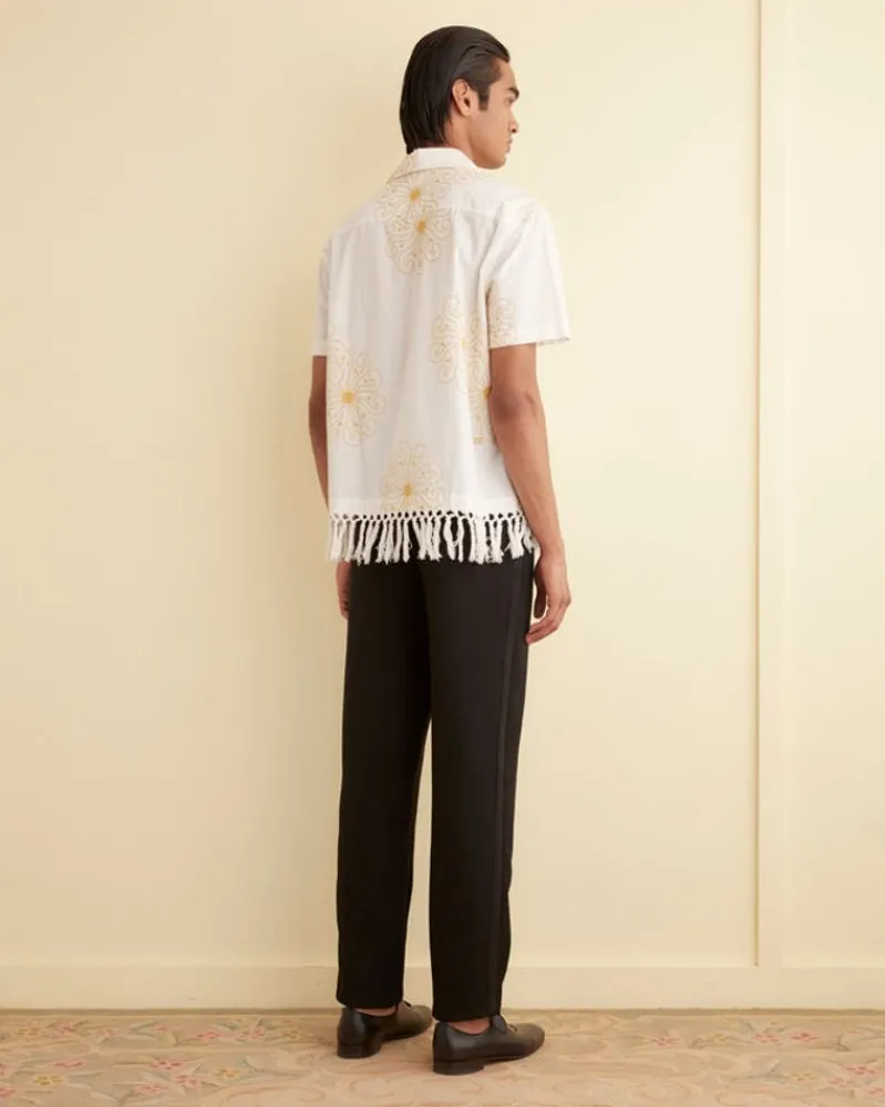 Shirts<BODE Soleil Fringe Short Sleeve Shirt
