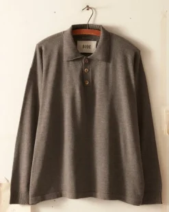 Knitwear<BODE Solid Cycling Polo - Grey