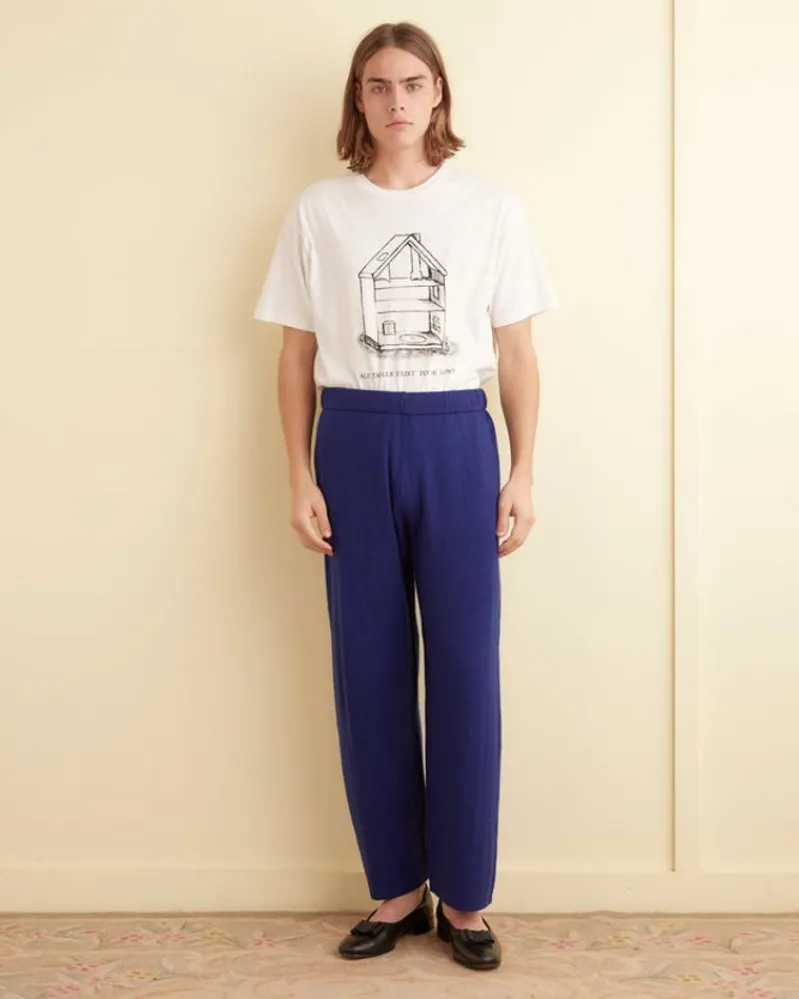 Trousers & Pants<BODE Standard Wool Joggers Blue