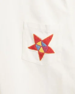 Cut & Sew<BODE Star Pocket Tee - White