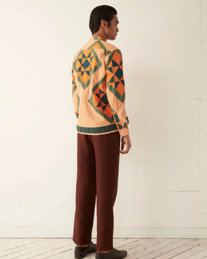 Shirts<BODE Star Quilt Long Sleeve Shirt