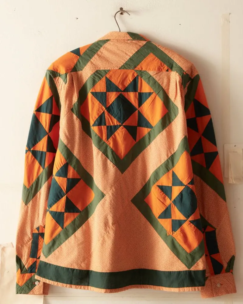 Shirts<BODE Star Quilt Long Sleeve Shirt