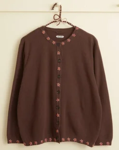 Knitwear<BODE Starflower Beaded Cardigan Brown