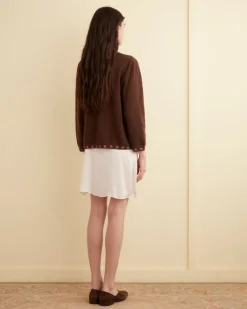 Knitwear<BODE Starflower Beaded Cardigan Brown