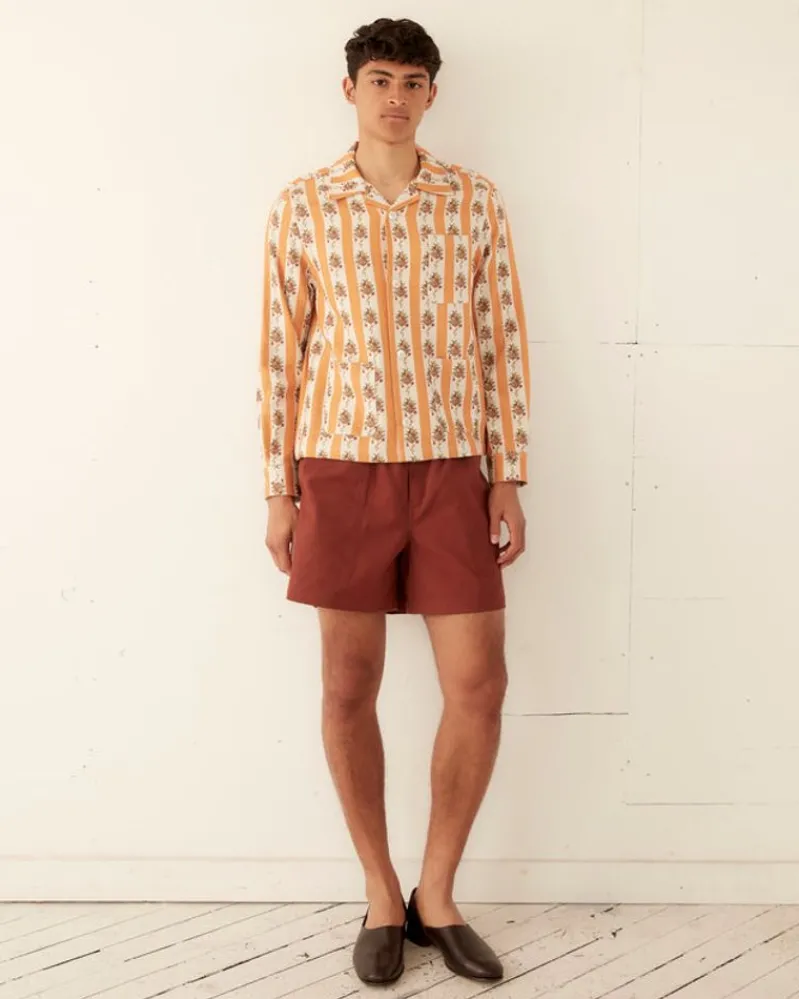 Shirts<BODE Striped Fruit Bowl Long Sleeve Shirt Orange