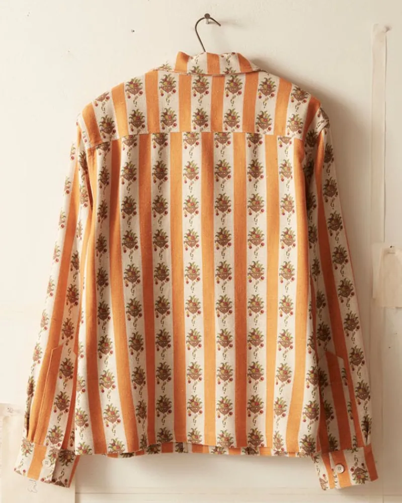 Shirts<BODE Striped Fruit Bowl Long Sleeve Shirt Orange